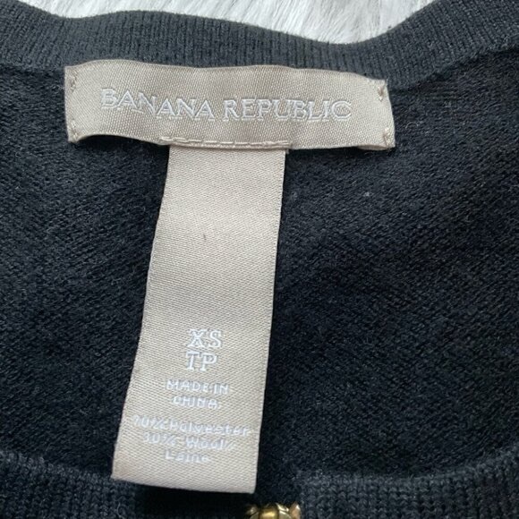 Banana Republic Black full zip up Cardigan Sweater - Picture 2 of 4